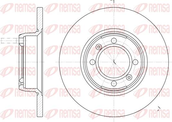 Remsa 6142.00 - Гальмівний диск autocars.com.ua