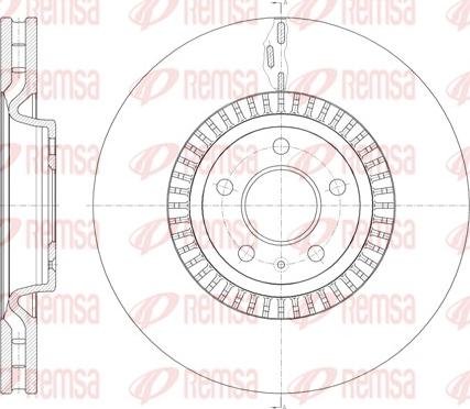 Remsa 61446.10 - Гальмівний диск autocars.com.ua