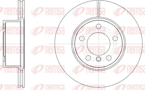 Remsa 61449.10 - Тормозной диск avtokuzovplus.com.ua