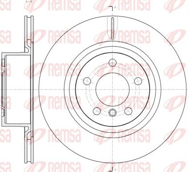 Remsa 61455.10 - Тормозной диск avtokuzovplus.com.ua