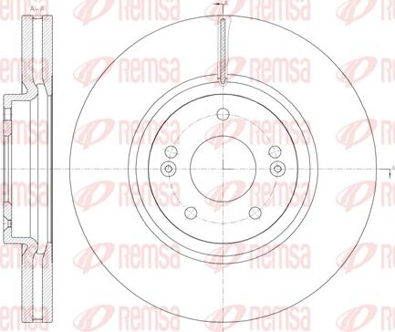 Remsa 61462.10 - Тормозной диск avtokuzovplus.com.ua