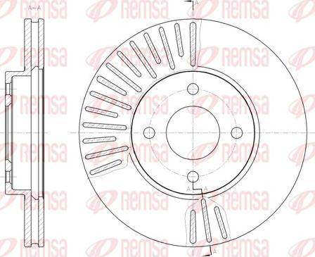 Remsa 61467.10 - Тормозной диск autodnr.net