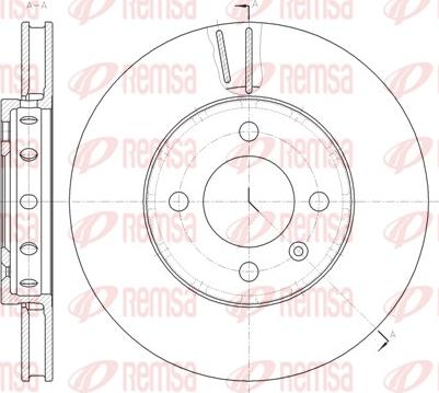 Remsa 61484.10 - Тормозной диск avtokuzovplus.com.ua