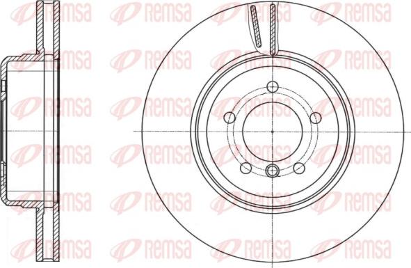 Remsa 61491.10 - Гальмівний диск autocars.com.ua