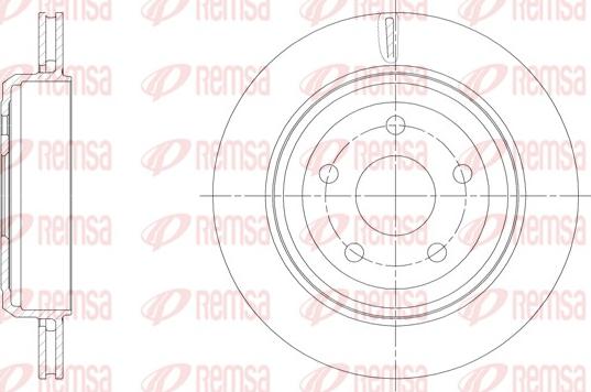 Remsa 61513.10 - Гальмівний диск autocars.com.ua