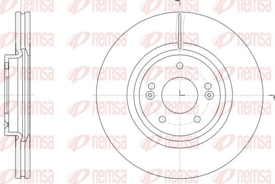 Remsa 61514.10 - Тормозной диск avtokuzovplus.com.ua