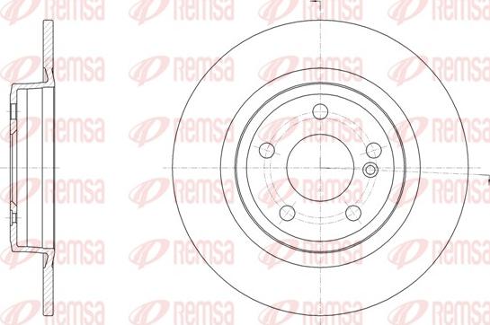 Remsa 61523.00 - Гальмівний диск autocars.com.ua