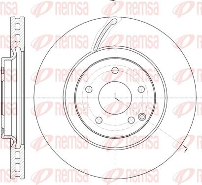 Remsa 61525.10 - Тормозной диск avtokuzovplus.com.ua