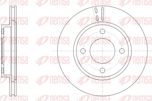 Remsa 61529.10 - Гальмівний диск autocars.com.ua