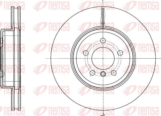 Remsa 61549.10 - Гальмівний диск autocars.com.ua