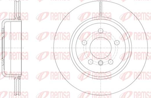 Remsa 61550.10 - Гальмівний диск autocars.com.ua