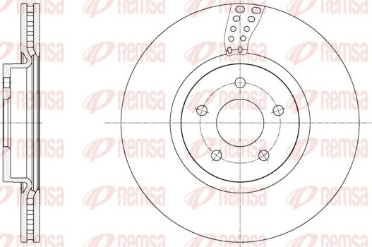 Remsa 61561.10 - Тормозной диск avtokuzovplus.com.ua