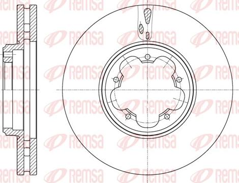 Remsa 61563.10 - Тормозной диск avtokuzovplus.com.ua