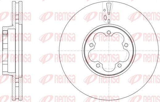 Remsa 61568.10 - Тормозной диск autodnr.net