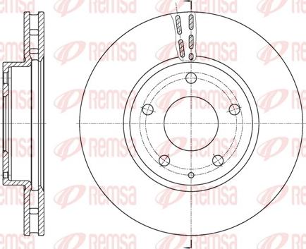 Remsa 61573.10 - Тормозной диск avtokuzovplus.com.ua