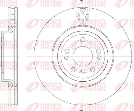 Remsa 61576.10 - Тормозной диск avtokuzovplus.com.ua