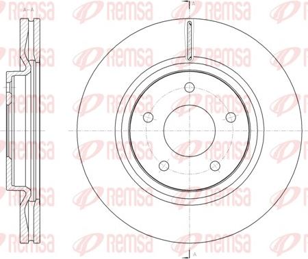 Remsa 61580.10 - Тормозной диск avtokuzovplus.com.ua