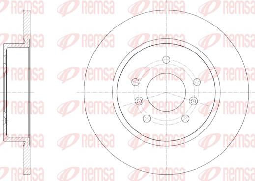 Remsa 61582.00 - Тормозной диск avtokuzovplus.com.ua