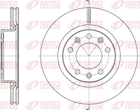 Remsa 61584.10 - Тормозной диск avtokuzovplus.com.ua