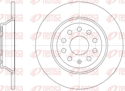 Remsa 61587.00 - Тормозной диск avtokuzovplus.com.ua