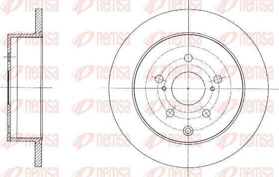 Remsa 61592.00 - Гальмівний диск autocars.com.ua