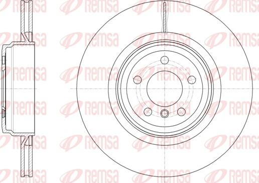 Remsa 61599.10 - Гальмівний диск autocars.com.ua