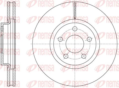 Remsa 61603.10 - Тормозной диск avtokuzovplus.com.ua