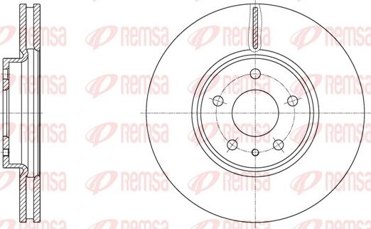 Remsa 61605.10 - Тормозной диск avtokuzovplus.com.ua