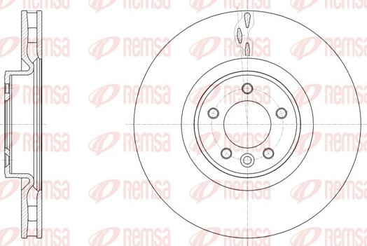 Remsa 61611.10 - Гальмівний диск autocars.com.ua