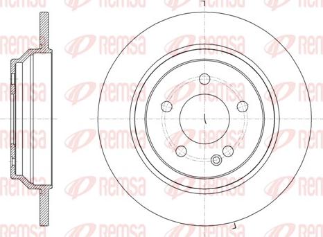 Remsa 61616.00 - Тормозной диск avtokuzovplus.com.ua