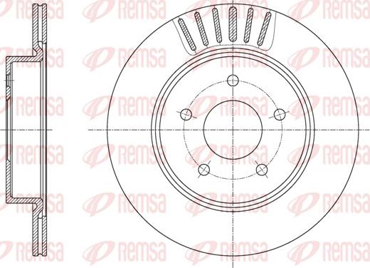 Remsa 61623.10 - Тормозной диск avtokuzovplus.com.ua