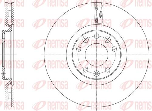 Remsa 61628.10 - Тормозной диск avtokuzovplus.com.ua