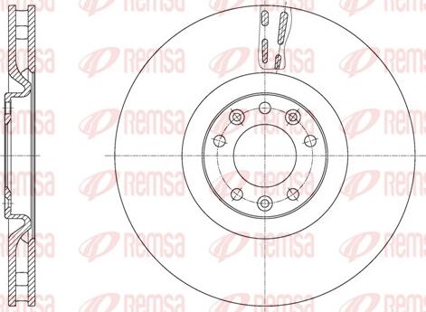 Remsa 61629.10 - Тормозной диск avtokuzovplus.com.ua