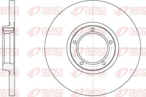 Remsa 6163.00 - Гальмівний диск autocars.com.ua