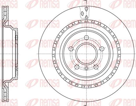 Remsa 61636.10 - Тормозной диск avtokuzovplus.com.ua