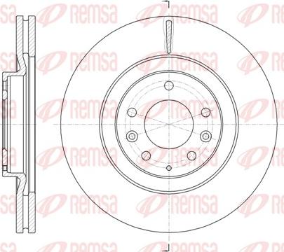 Remsa 61638.10 - Тормозной диск avtokuzovplus.com.ua