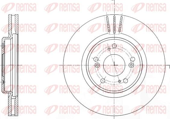 Remsa 61641.10 - Тормозной диск avtokuzovplus.com.ua