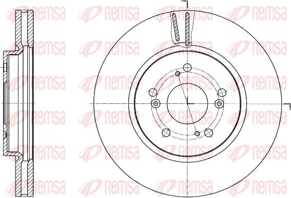 Remsa 61643.10 - Тормозной диск autodnr.net