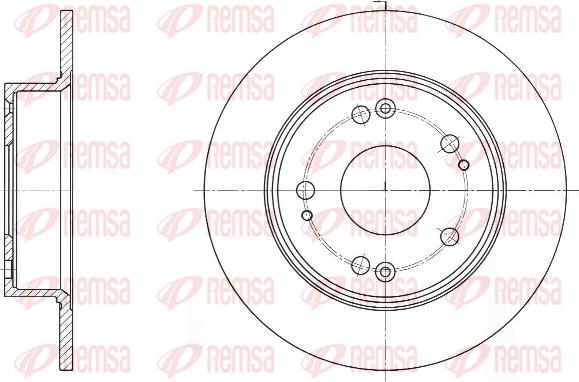 Remsa 61648.00 - Тормозной диск avtokuzovplus.com.ua