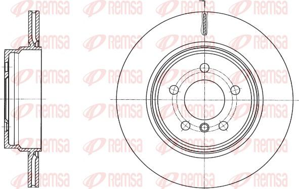 Remsa 61649.10 - Тормозной диск avtokuzovplus.com.ua