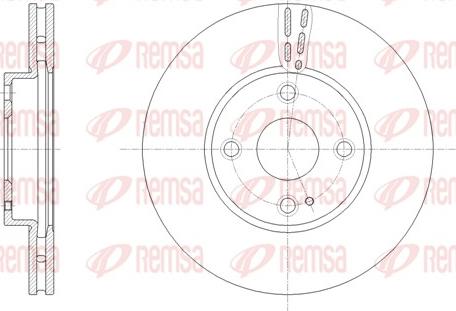 Remsa 61659.10 - Тормозной диск avtokuzovplus.com.ua