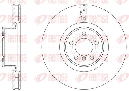 Remsa 61661.10 - Тормозной диск avtokuzovplus.com.ua