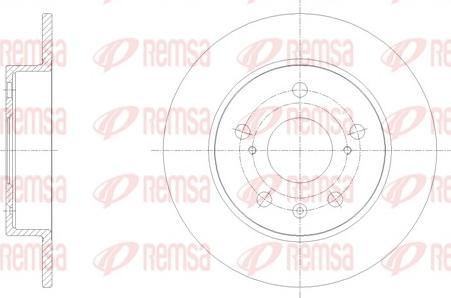 Remsa 61666.00 - Тормозной диск avtokuzovplus.com.ua