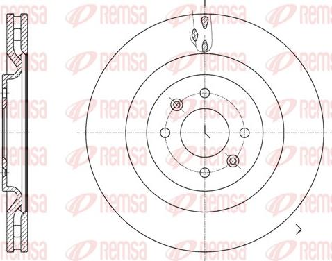 Remsa 61667.10 - Тормозной диск autodnr.net