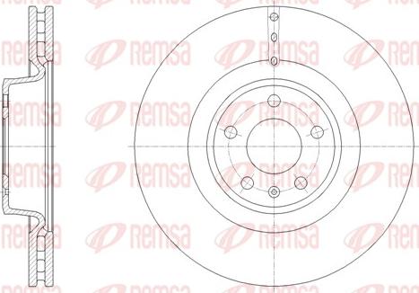 Remsa 61670.10 - Тормозной диск autodnr.net