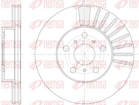 Remsa 6170.10 - Тормозной диск avtokuzovplus.com.ua