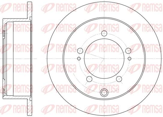 Remsa 61711.00 - Гальмівний диск autocars.com.ua