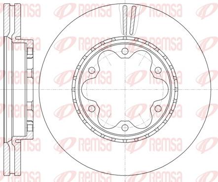 Remsa 61723.10 - Гальмівний диск autocars.com.ua