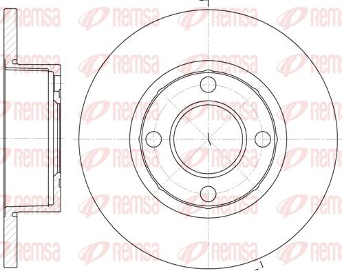 Remsa 6173.00 - Тормозной диск avtokuzovplus.com.ua