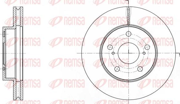 Remsa 61733.10 - Тормозной диск autodnr.net